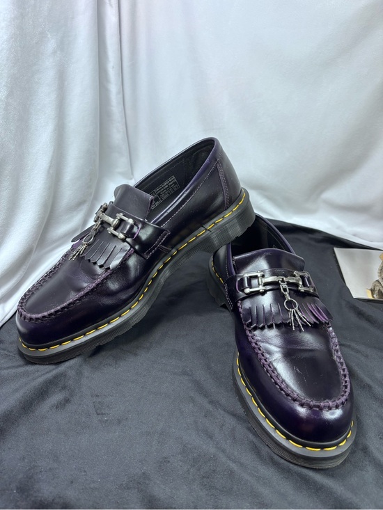 Rare Retired DR. MARTENS Adrian Snaffle Bone Charm Tassel Loafers Men’s Sz 12